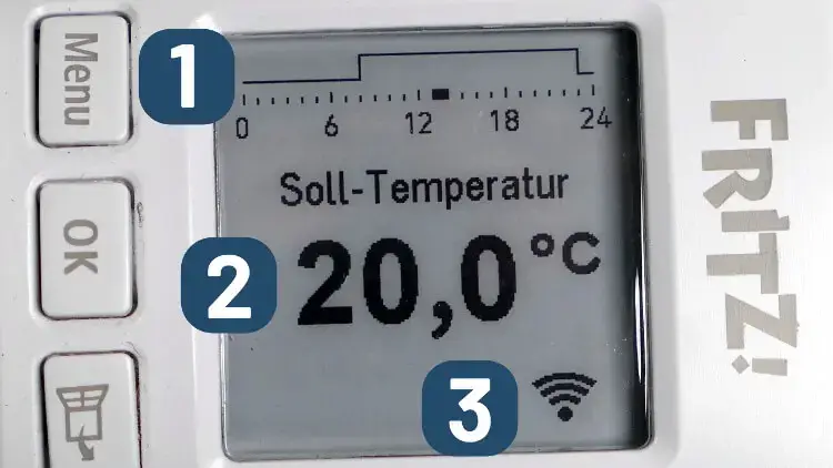 AVM FRITZ Dect 301 Display-Elemente